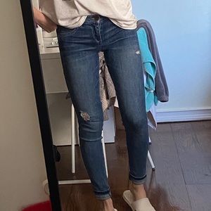 New York&company soho dark/mid washed jeggings